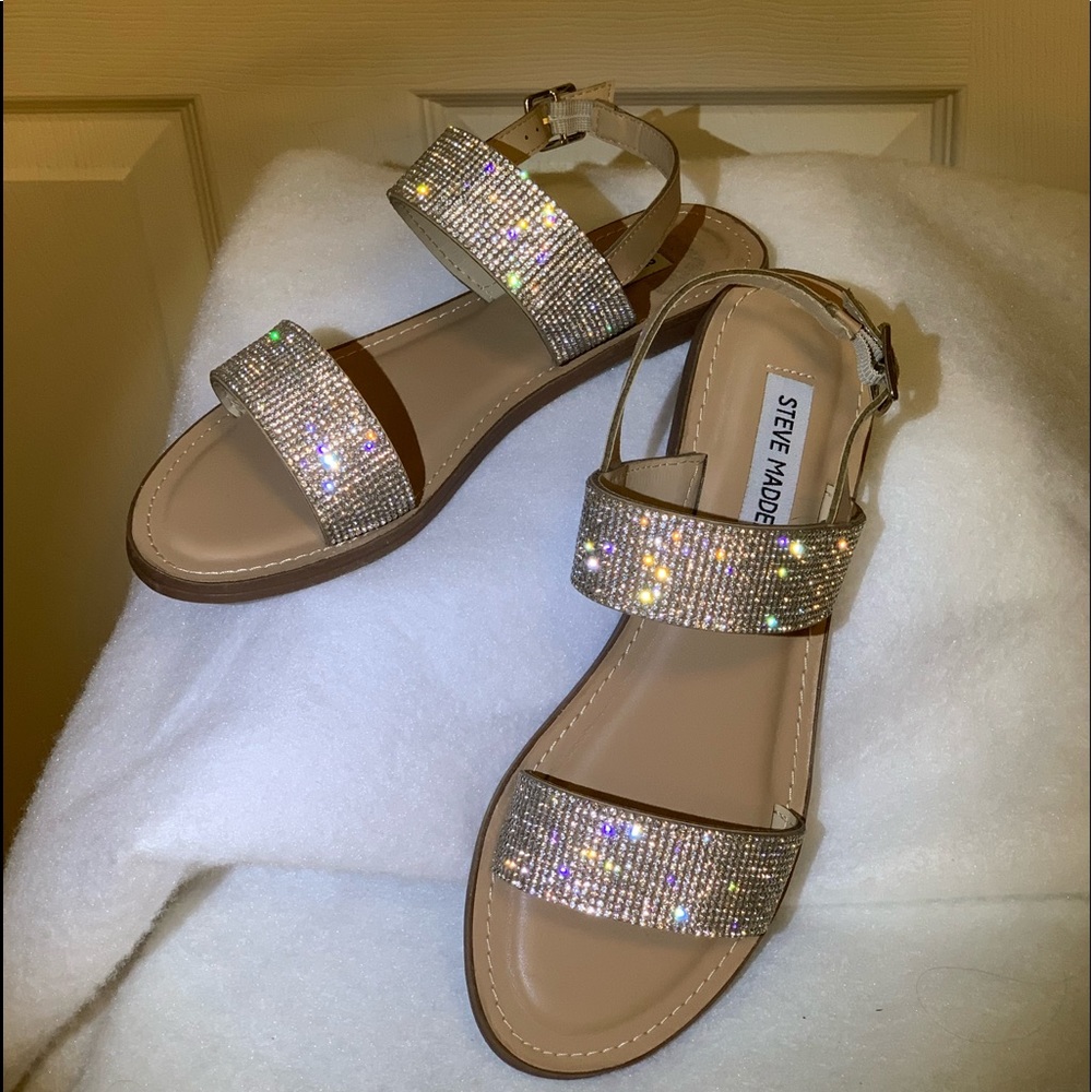 Steve Madden rhinestone embellished sandals